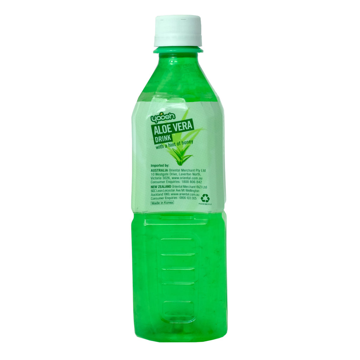 Yoosh Aloe Vera Honey Drink 500ml Back