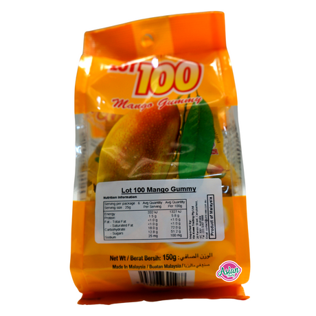 Cocoaland Lot 100 Mango Gummy 150g Back