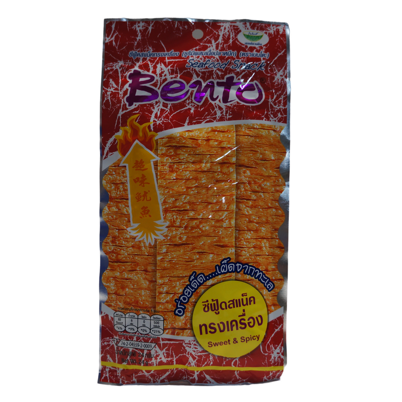 Bento Seafood Snack Sweet & Spicy (RED) 24g Front