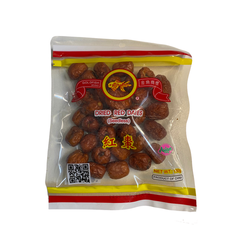 Goldfish Brand Dried Red Dates 130g Front