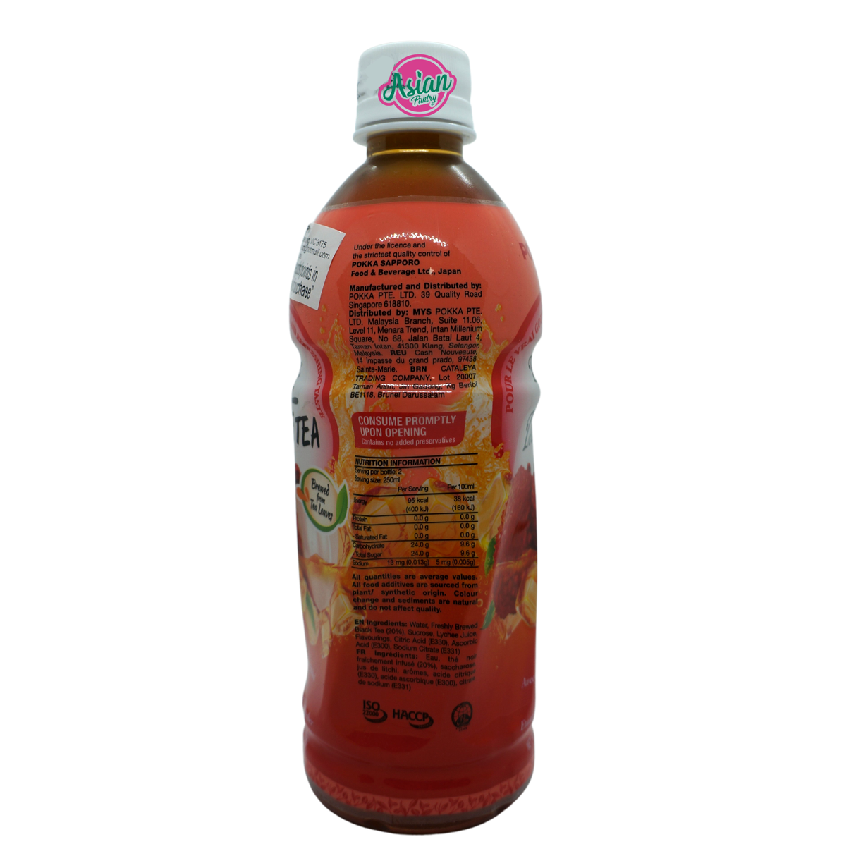 Pokka Ice Lychee Tea 500ml Back