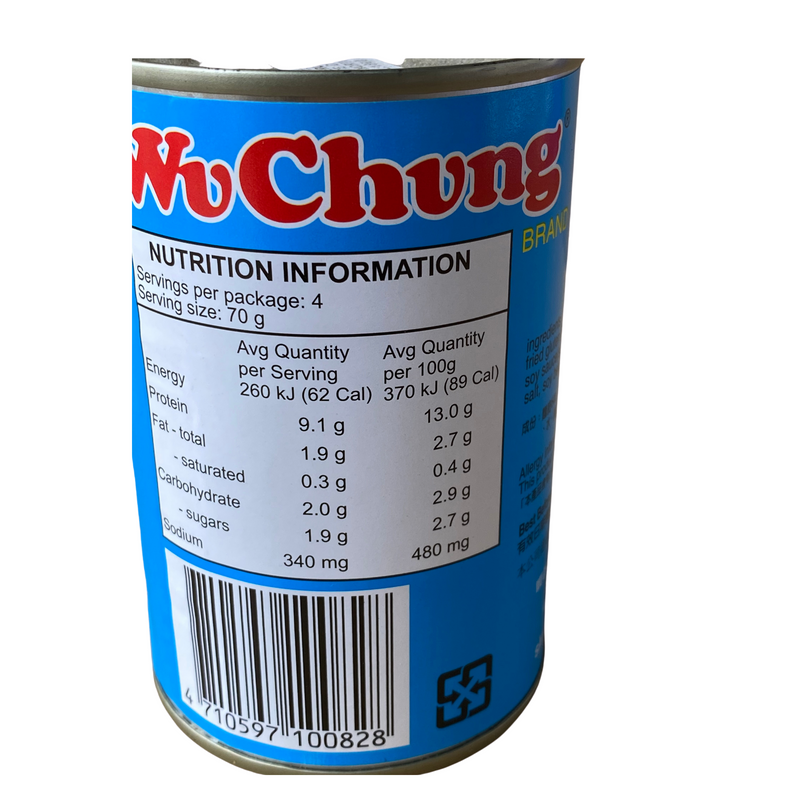 Wu Chung Brand Vegetarian Mock Duck 280g Nutritional Information & Ingredients