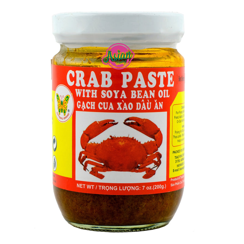 Butterfly brand Crab Paste With Soya Bean Oil 200g Front