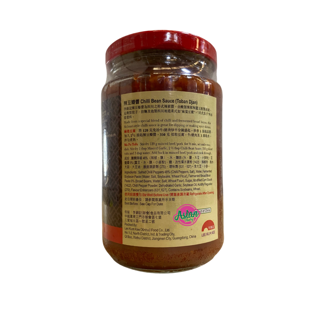 Lee Kum Kee Chilli Bean Sauce 368g Back