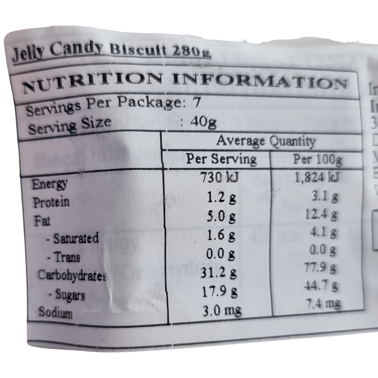 Mogu Mogu Lychee Juice with Nata De Coco 1L Nutritional Information & Ingredients 2