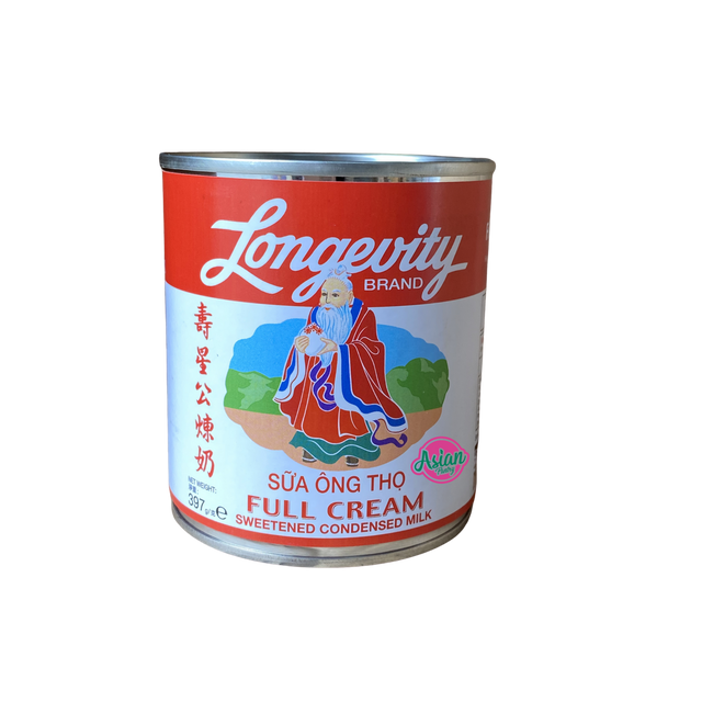 Longevity Sweetened Condensed Milk 397g Front
