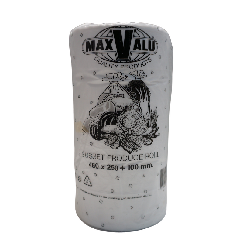 Maxvalu Gusset Produce Rolls 460x250+100mm 1roll Front