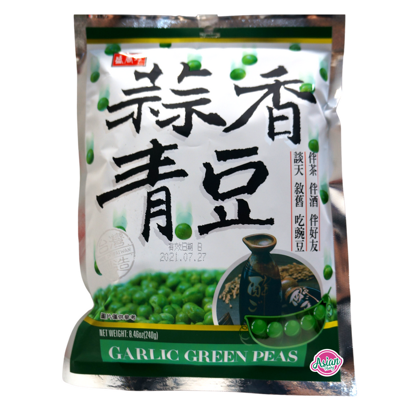 Taiwan Garlic Green Peas 240g Front