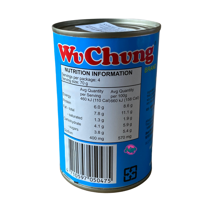 Wu Chung Brand Vegetarian Mock Abalone 280g Nutritional Information & Ingredients