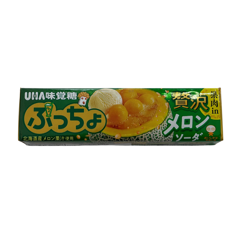 UHA Chewy Candy Melon Soda 50g Front
