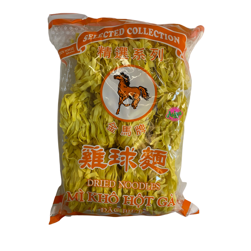 Horse Brand Dried Noodles Wide 375g Front