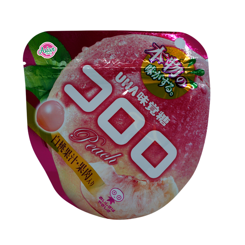 UHA Gummy Candy Peach Flavour 48g Front
