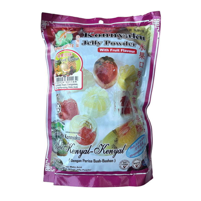 Happy Grass Konnyaku Jelly Powder Mixed Fruit Flavour 300g Front