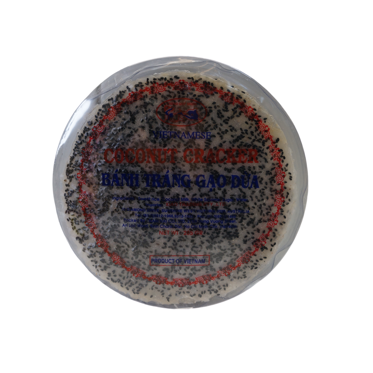 Friend-Ship Brand Black Sesame Coconut Cracker 285g Front