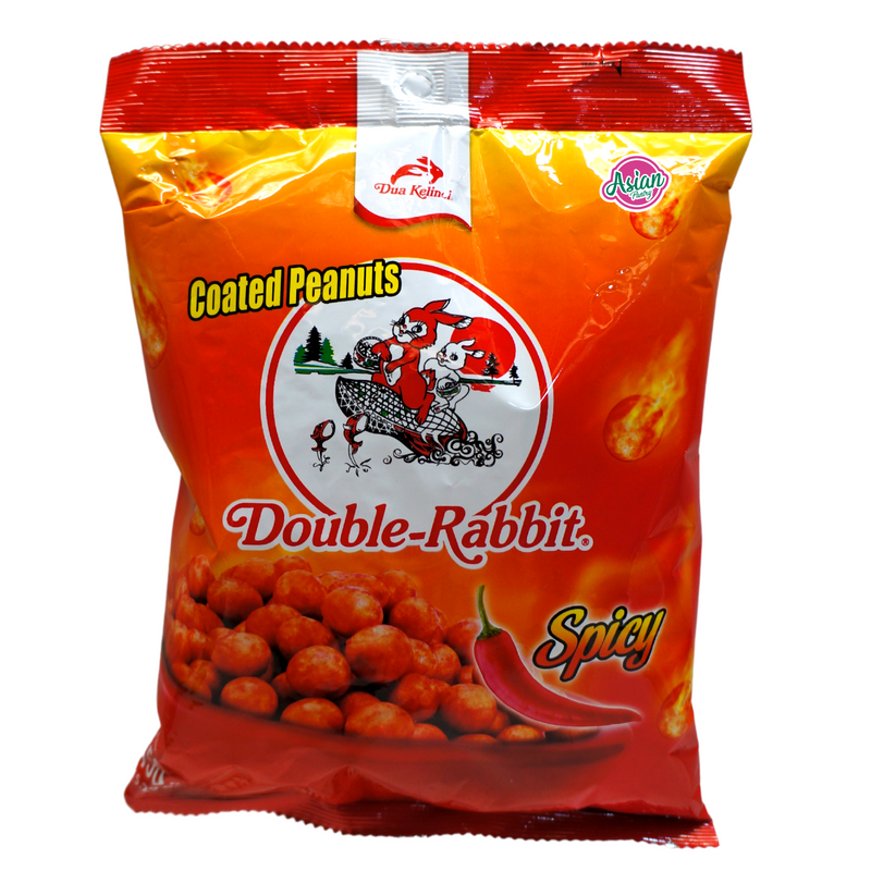 Double Rabbit Coated Peanuts Spicy 150g Front