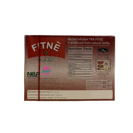 Fitne Herbal Infusion Original 40g Back