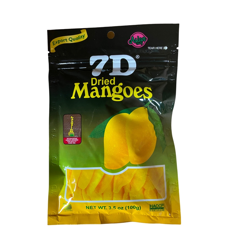 7D Dried Mangoes 100g Front