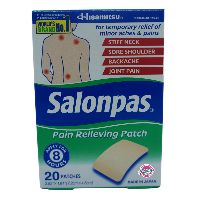 Salonpas Pain Relieving Patch 20pcs Front