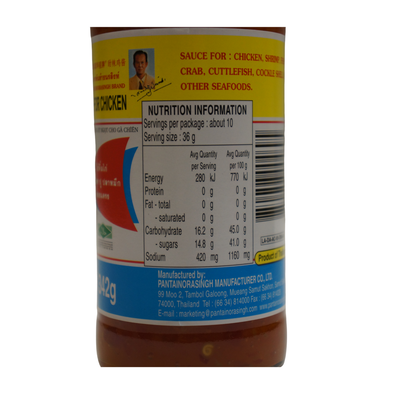 Pantai Sweet Chilli Sauce for Chicken 300ml Nutritional Information & Ingredients