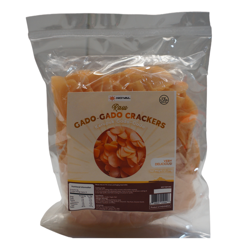 Noval Raw Gado Gado Crackers 250g Front