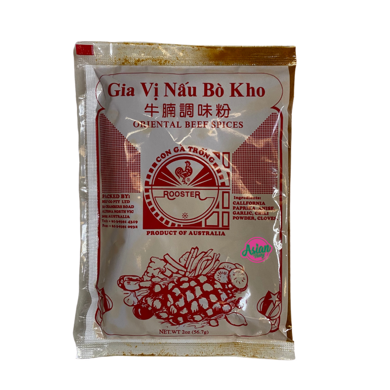 Rooster Brand Bo Kho Spice Powder 56.7g Front