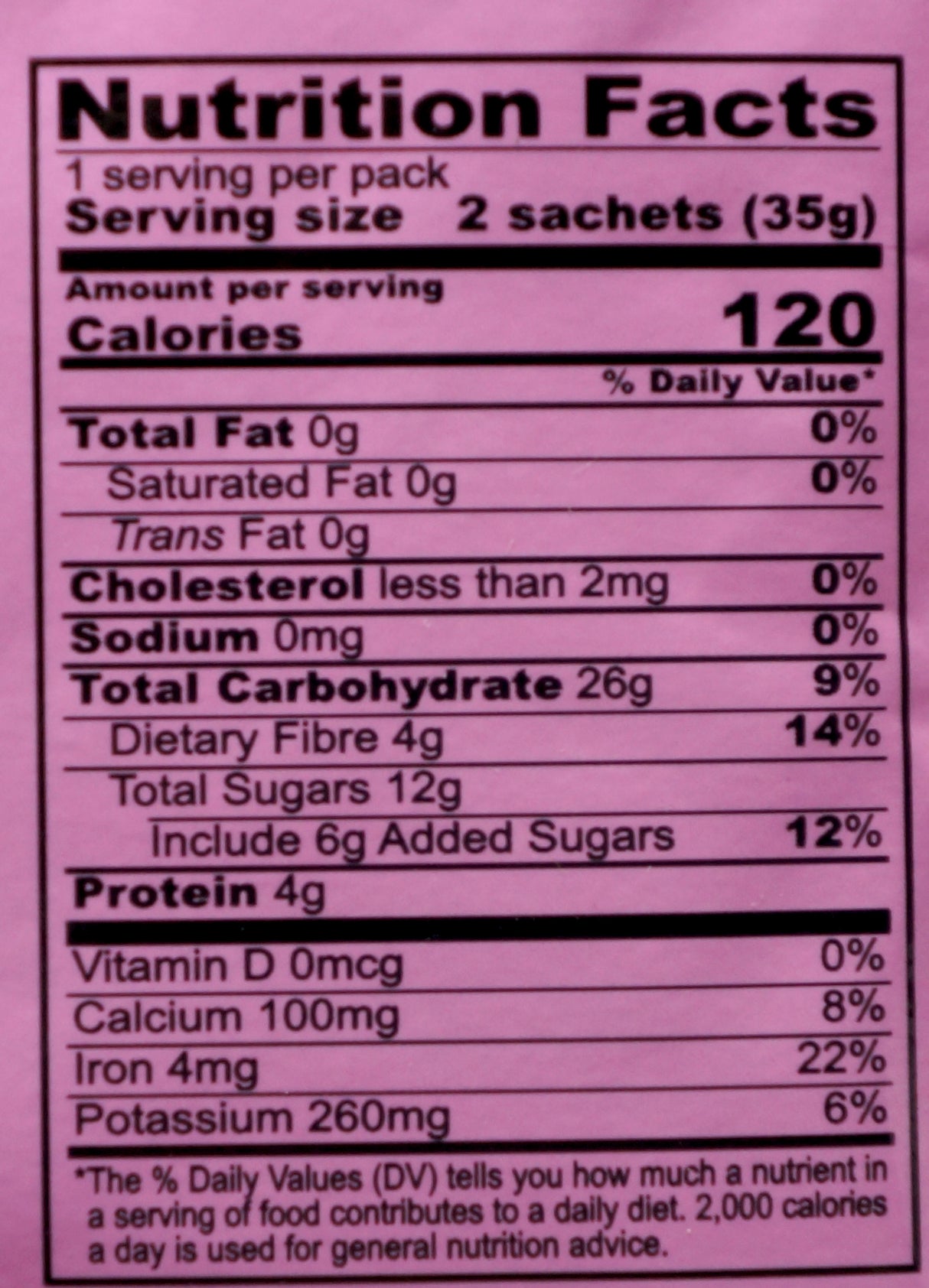 A1 Bak Kut Teh Soup Spices 35g Nutritional Information & Ingredients