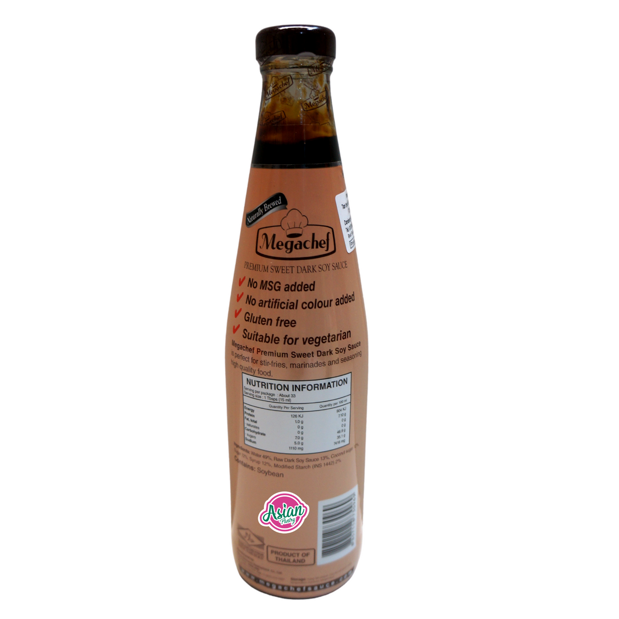 Megachef Vegan Sweet Soy Sauce (Kecap Manis) 500ml Back