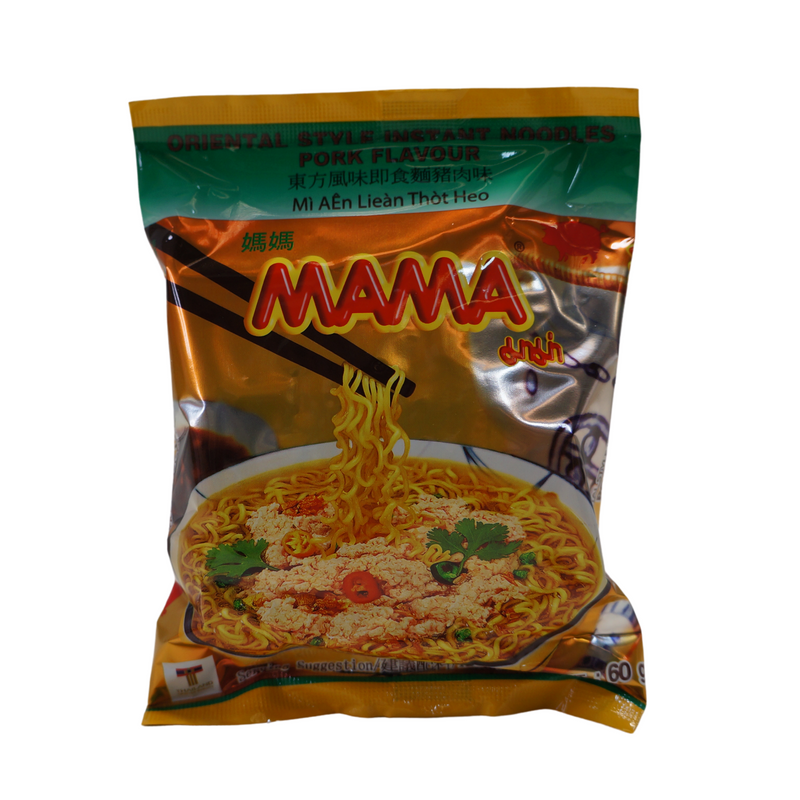 Mama Pork Flavour Noodles 60g Front