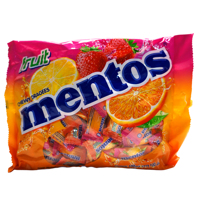 Mentos Fruit Chewy Candy 100pcs Front
