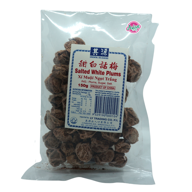 Oriental Delicacies Salted White Plums 150g Front
