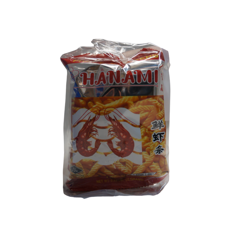 Hanami Prawn Crackers Original 6 Pack 90g Front