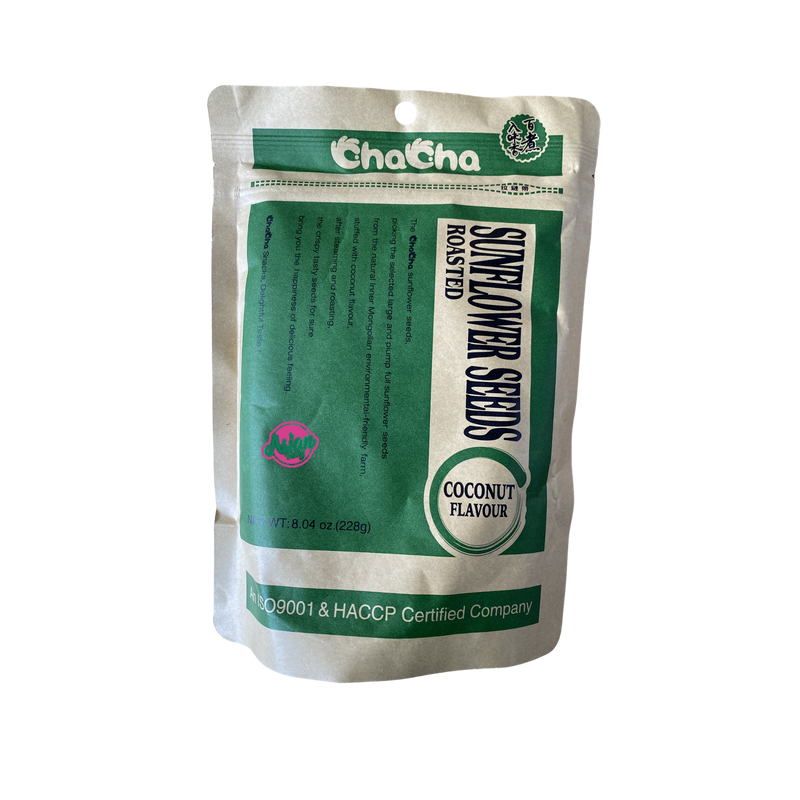 Cha Cha Sunflower Seeds Coconut Flavour 228g Front