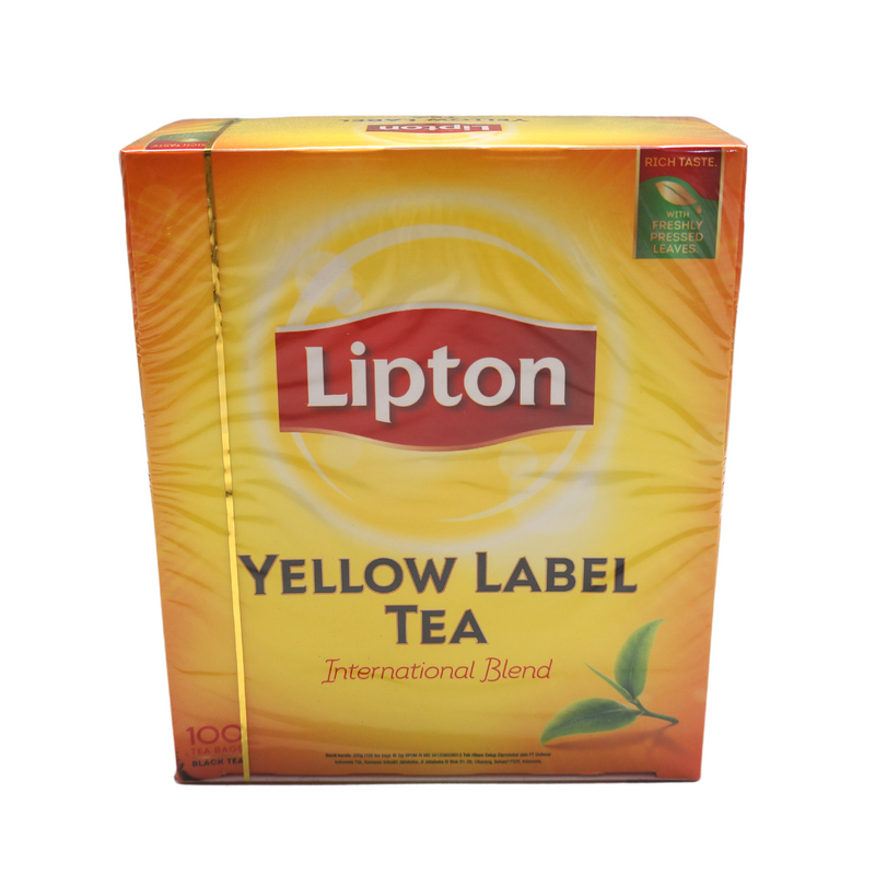 Lipton Yellow Label Tea 100 bags 200g Front