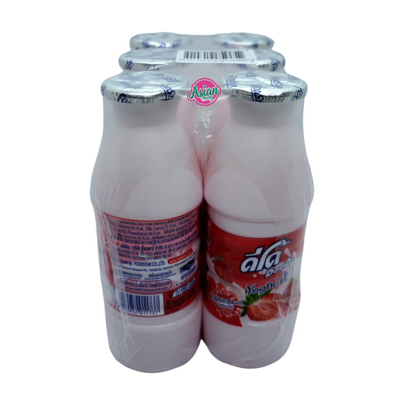 Deedo Yoghurt Drink STRAWBERRY 6pk 900ml Front
