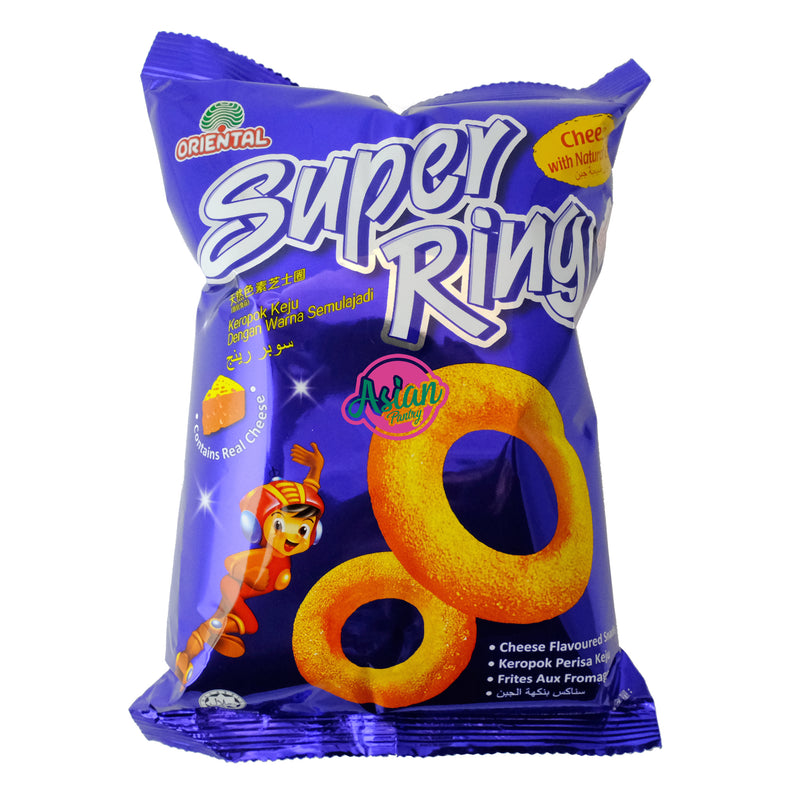 Oriental Super Ring Cheese Snack 60g Front