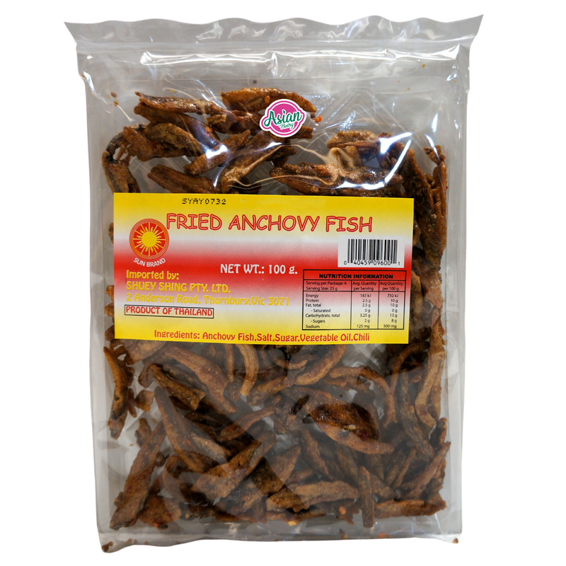 Sun Brand Fried Anchovy Fish ORIGINAL 100g Front