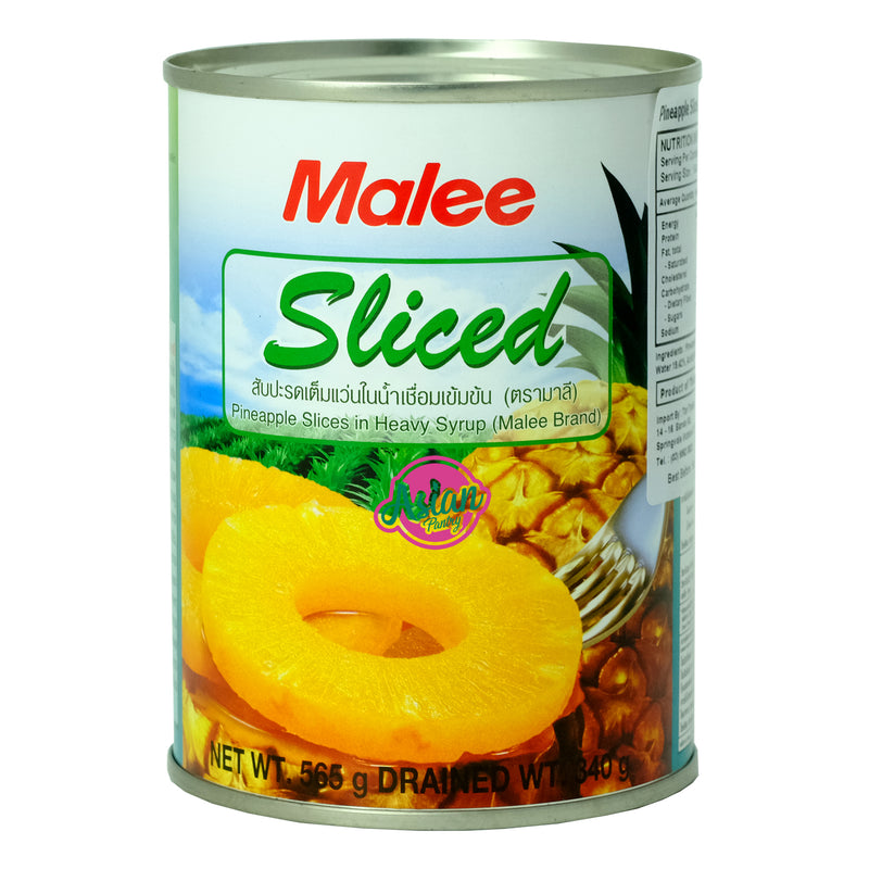 Malee Sliced Pineapple in Syrup 565g Front