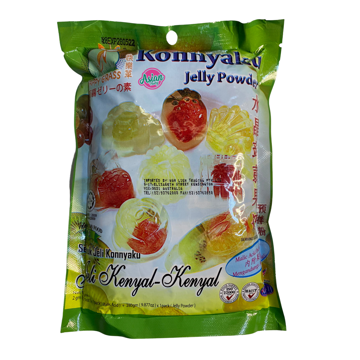 Happy Grass Konnyaku Jelly Powder Original 280g Front