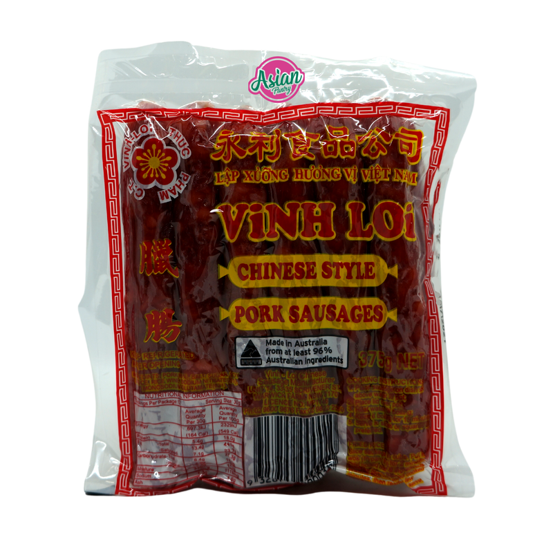 Vinh Loi Chinese Pork Sausage 375g Front