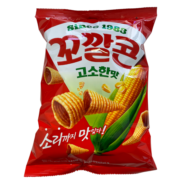 Lotte Popping Corn Chips Original 134g Front
