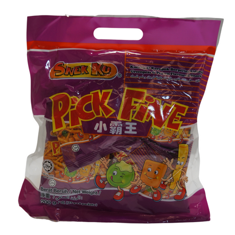 Snek Ku Pick Fine Snack 8pk 200g Front