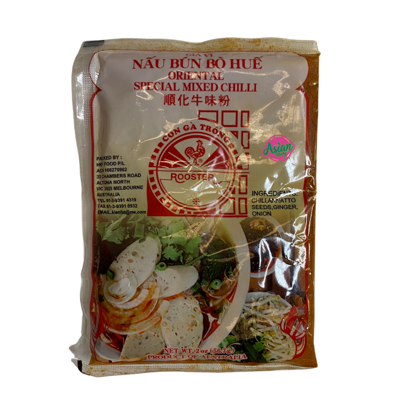 Rooster Brand Bun Bo Hue Spice Powder 56.7g Front