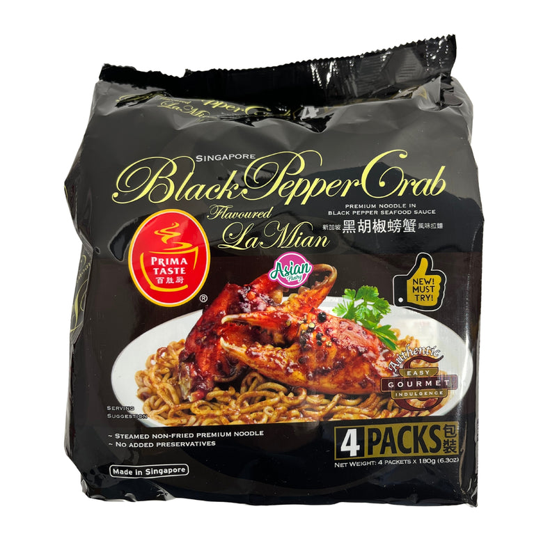 Prima Taste Singapore Black Pepper Crab Noodles (4 Pack)