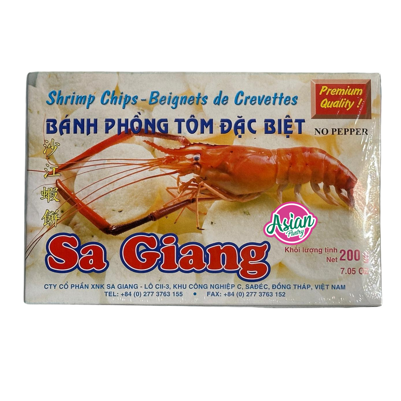 Sa Giang Shrimp Chips No Pepper 200g