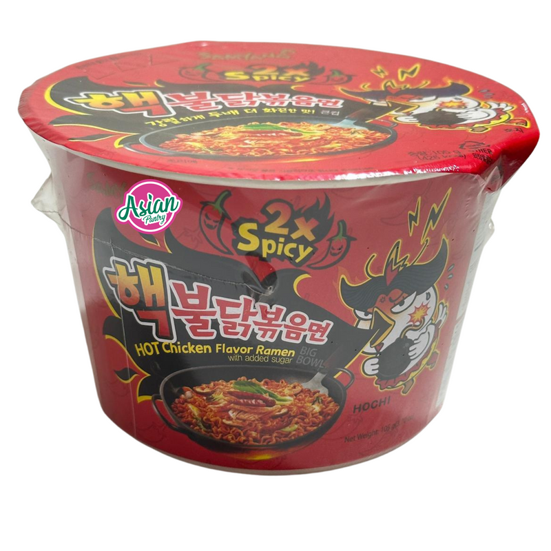 Samyang 2x Spicy Hot Chicken Flavour Ramen Added Sugar Bowl 105g