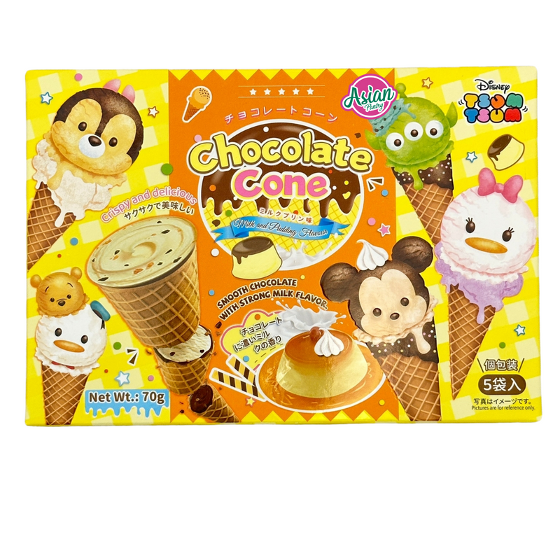 Disney Pixar Tsum Chocolate Cone Milk & Pudding  70g