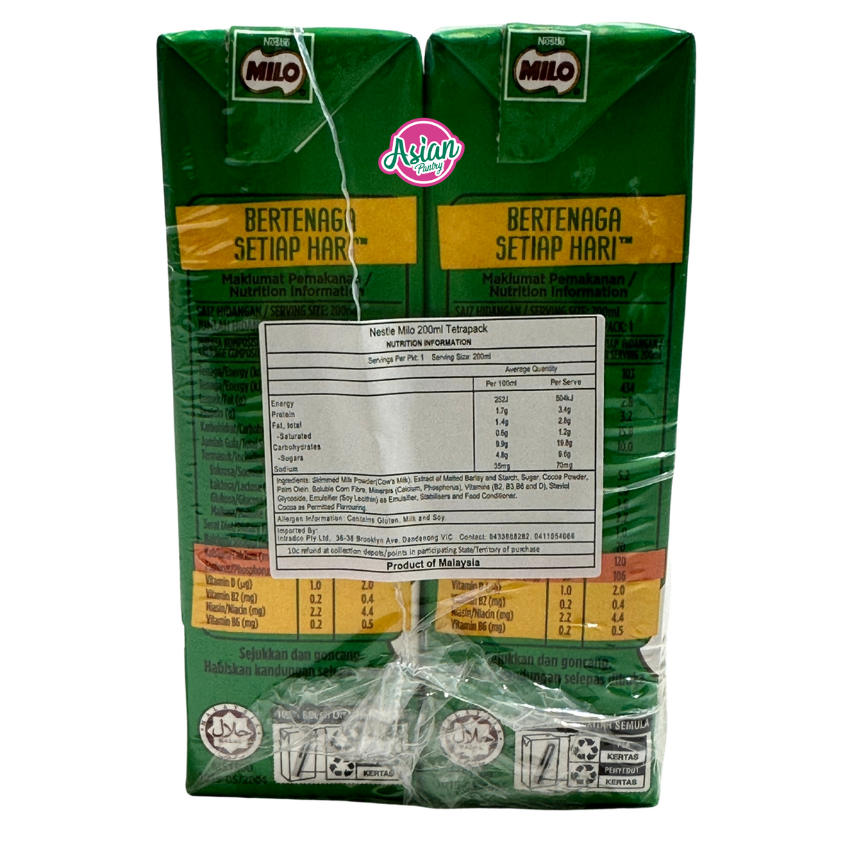 Nestle Milo Active-Go Tetra (6 Pack) 1200ml