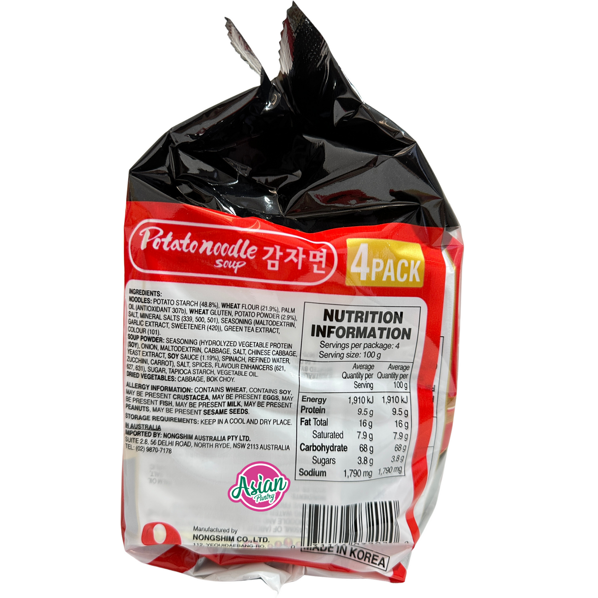 Nongshim Mee Sup Kentang 4pk 400g