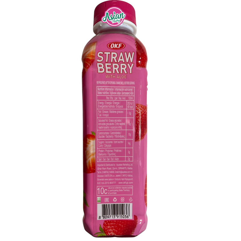 OKF Farm's Yogurt Strawberry with Aloe Drink 500ml