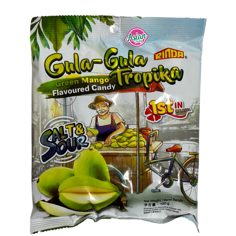 Rinda Gula-Gula Tropika Salt & Sour Green Mango Candy  150g